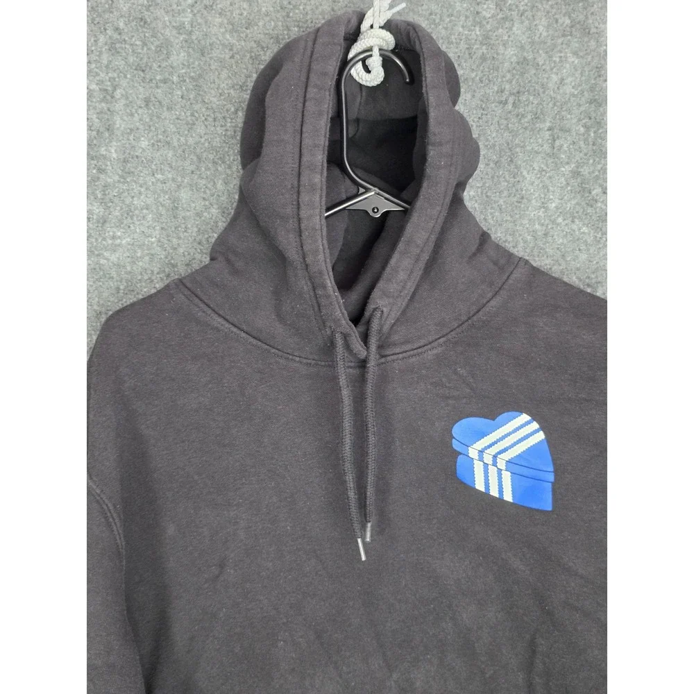 Adidas Hoodie OG Heart Box Originals Medium Black Sweatshirt Pullover Streetwear